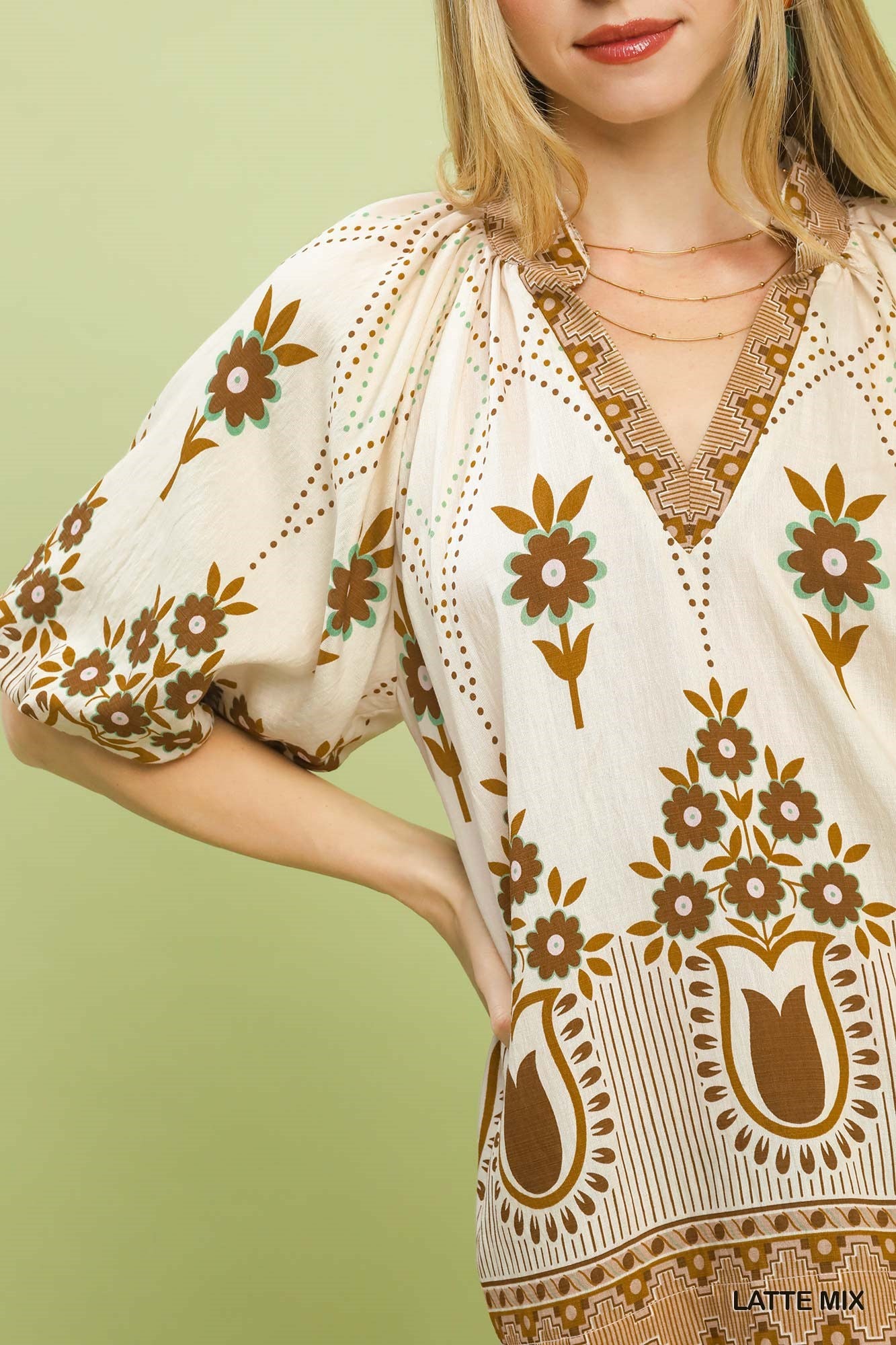 Latte Mix Spring Top