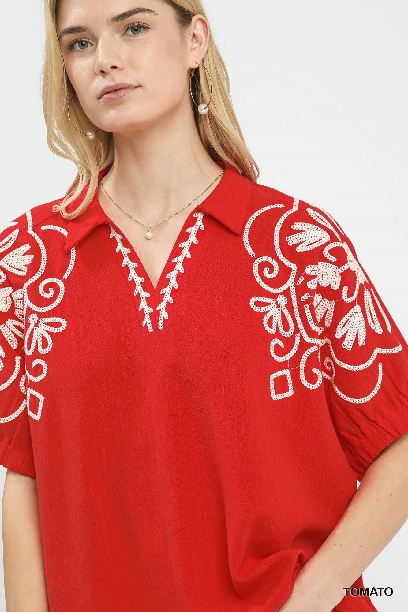 Rich Red Blouse