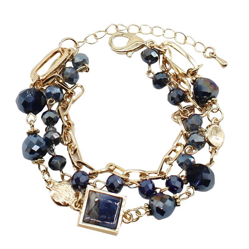 3-stranded Blue Bracelet