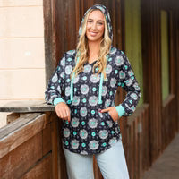 Conchas and Turquoise Light hoodie