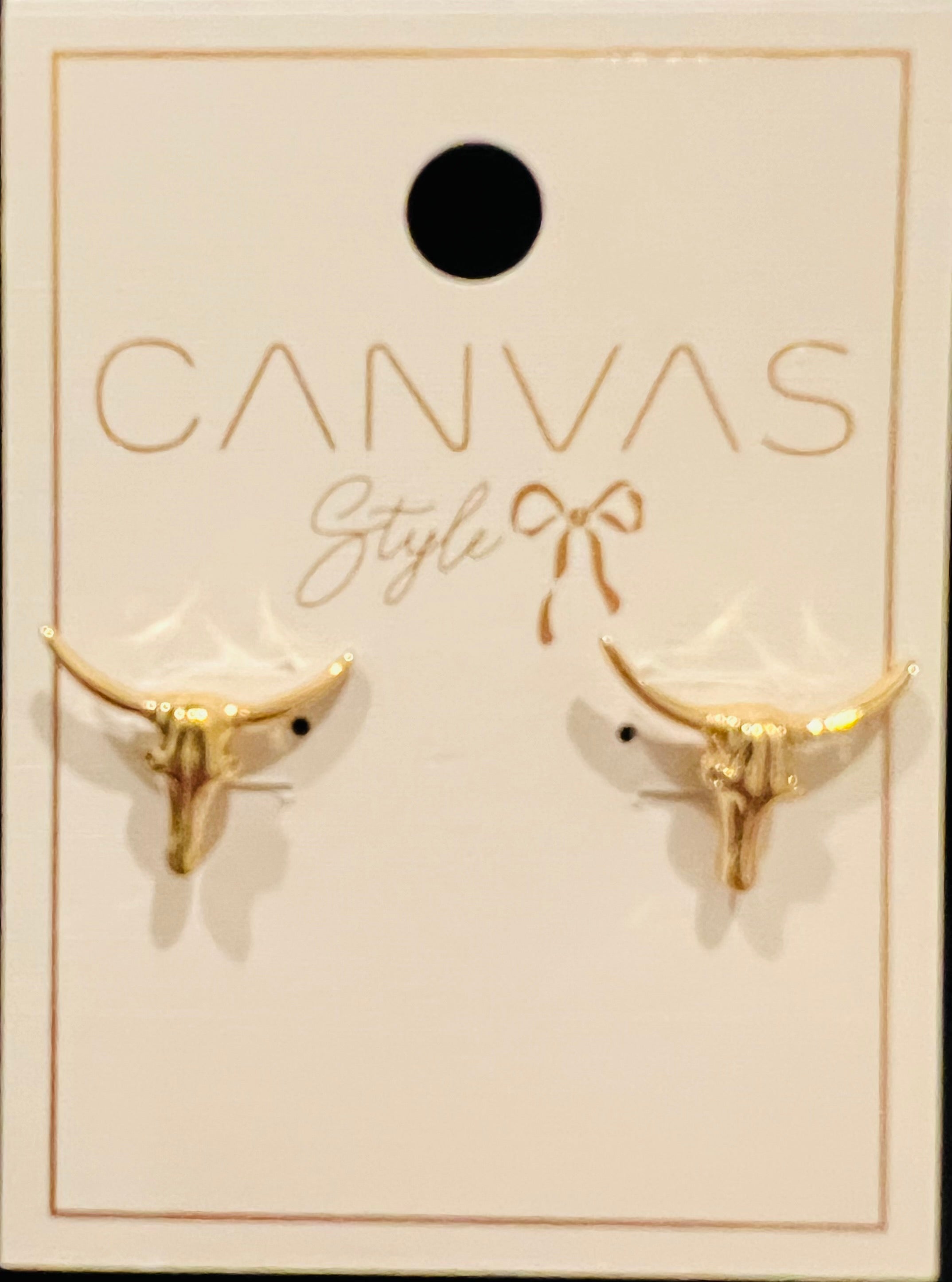 Taos steel studded earrings