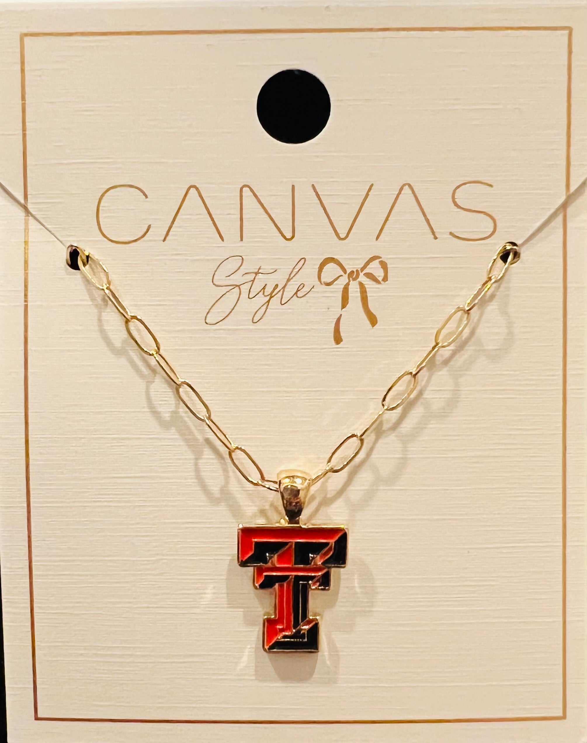 Texas Tech pendant necklace