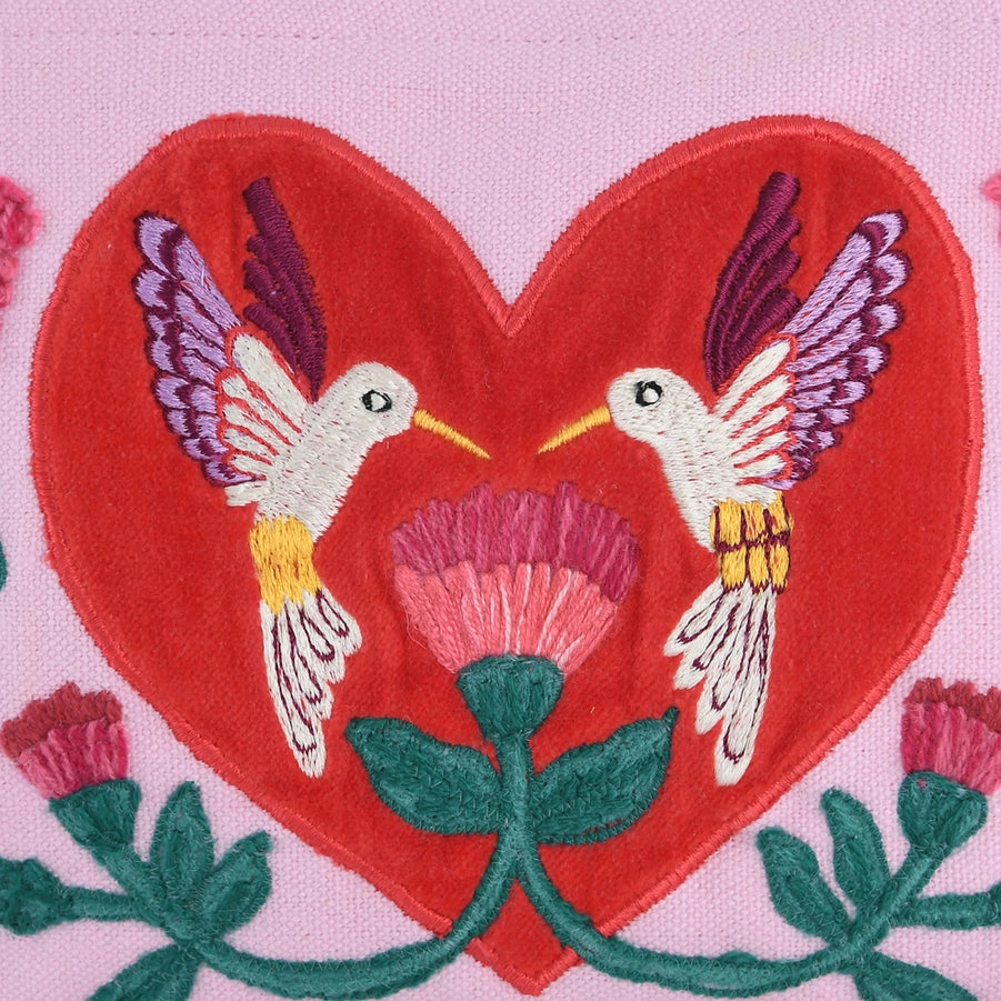Heart Red Bird Pouch