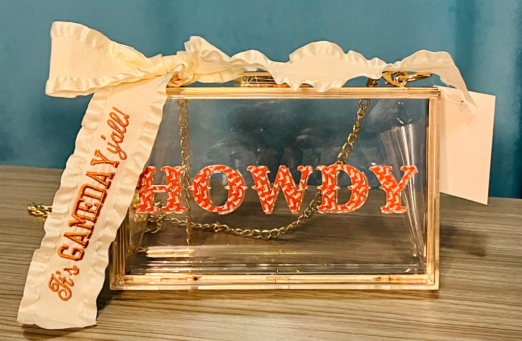 Texas Howdy Clear Purse