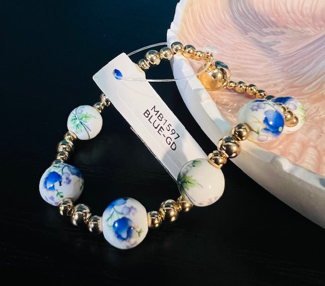 Ceramic ball bracelet