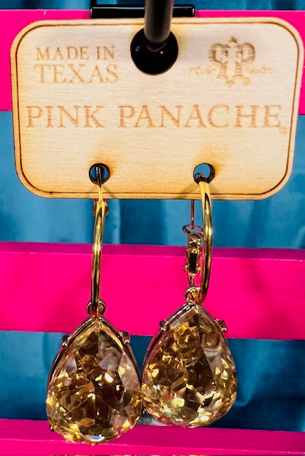 Tear drop shaped earrings