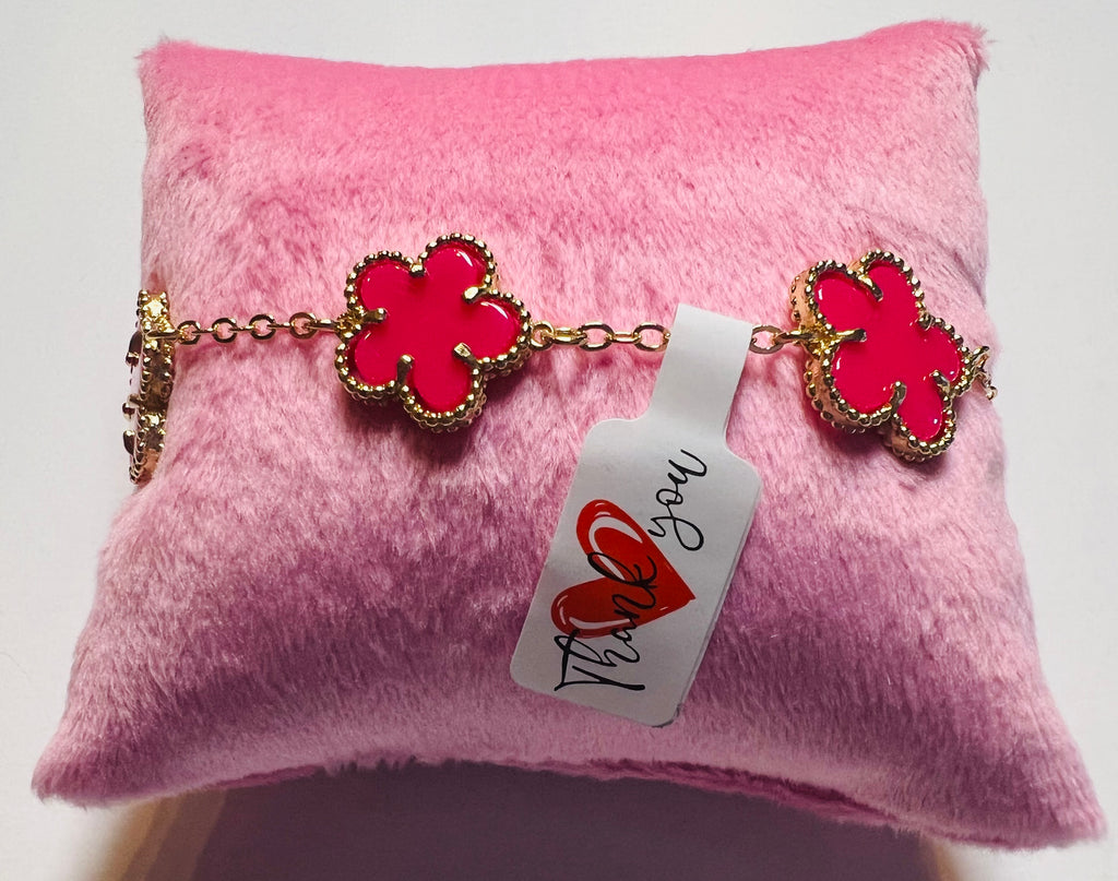 Clover link bracelet