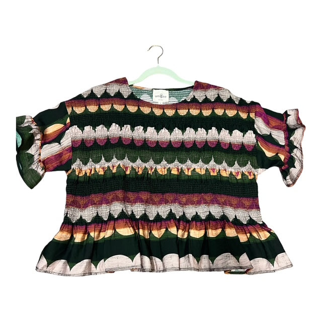 Fall Colors Ruffle Blouse