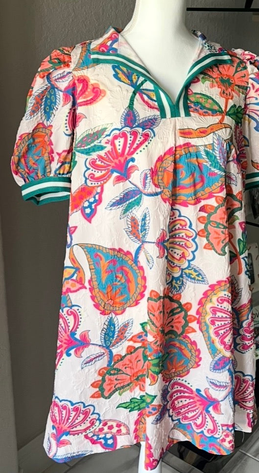 Coastal Cream Mix Dress