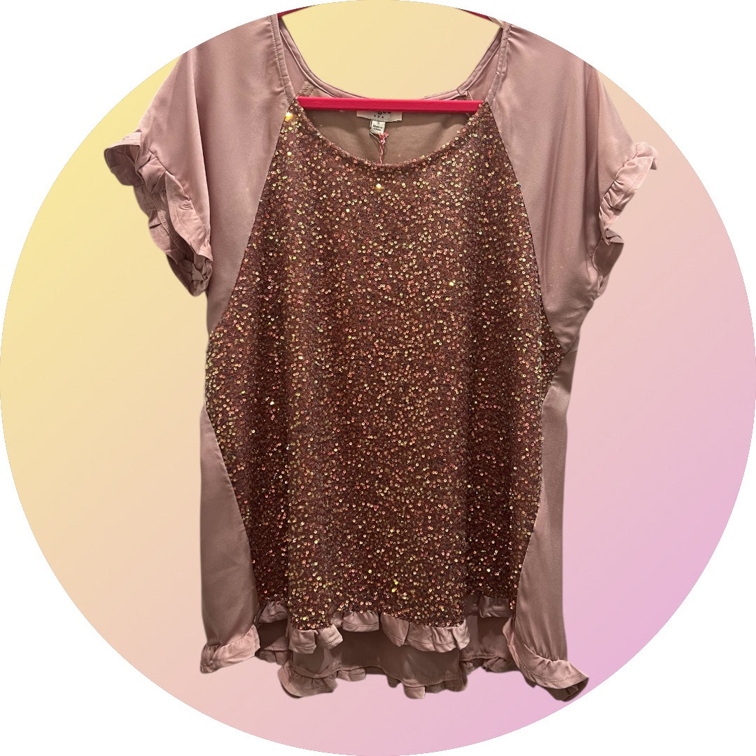 Mauve Sequence Blouse