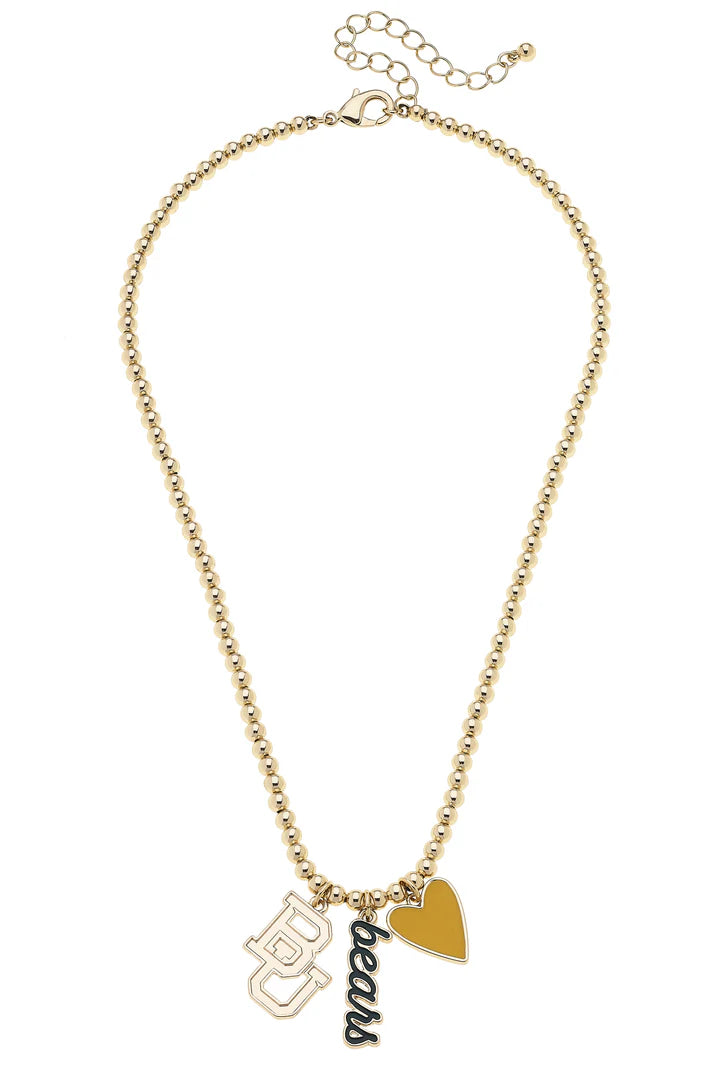 Baylor Ball Bead Charm Necklace
