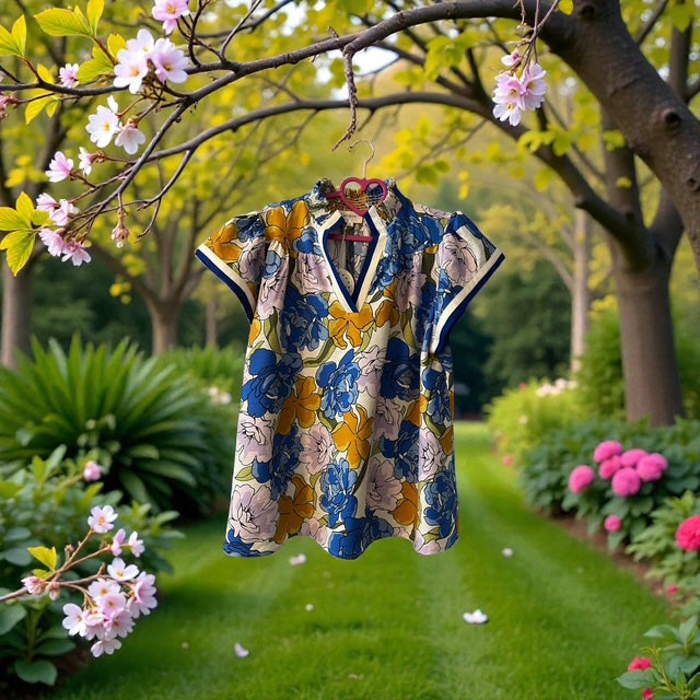 Blue Mix, Flutter Sleeve Regular