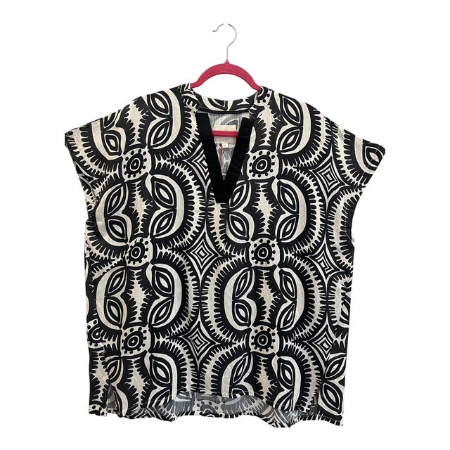 Black and White Blouse/Umgee