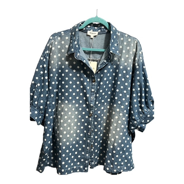 Denim Dots Blouse