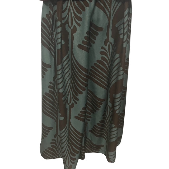 Teal Leaf Wide Pants