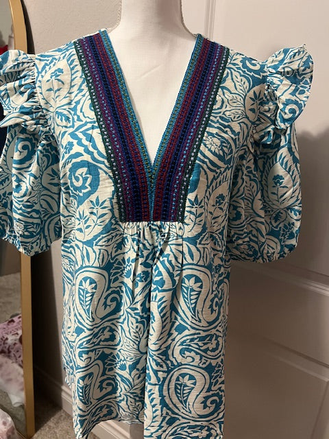 TQ with trim Blouse