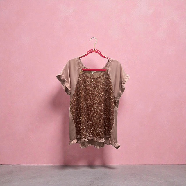 Mauve Sequence Blouse