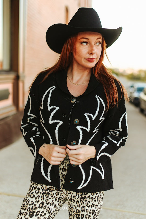 Cardigan sweater/Black