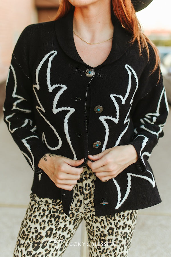 Cardigan sweater/Black